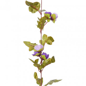 Ghirlande de flori artificiale, 6 buc., violet deschis, 215 cm - Img 4