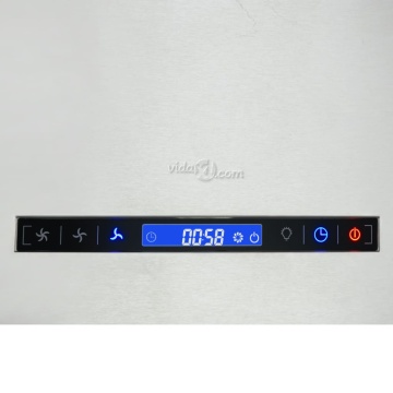 Hotă suspendată insulă LCD senzor tactil 37 cm oțel inoxidabil - Img 6