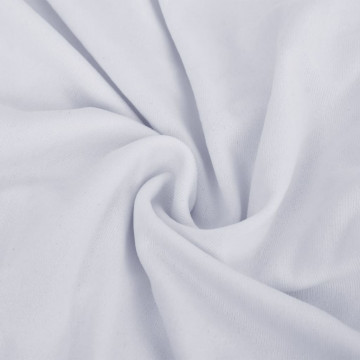Husă elastică pentru canapea cu 4 locuri poliester jersey alb - Img 4