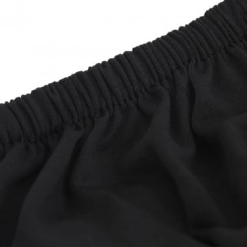 Husă elastică pentru canapea cu 4 locuri poliester jersey negru - Img 6