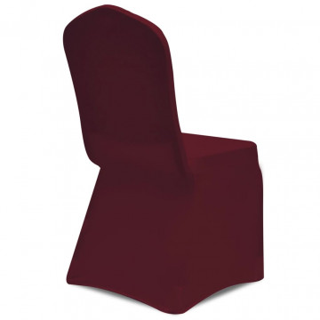Huse elastice pentru scaun, 12 buc., vișiniu - Img 5