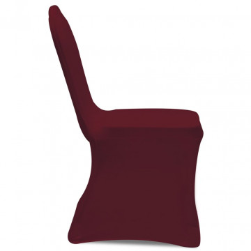 Huse elastice pentru scaun, 12 buc., vișiniu - Img 8