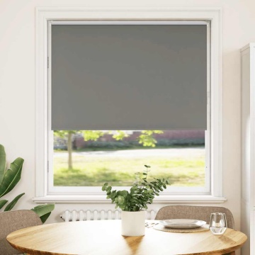 Jaluză cu role opace gri 100x150 cm lățime material 95,7 cm - Img 1
