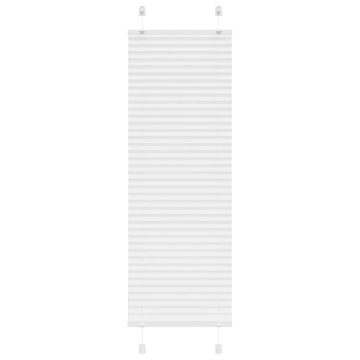 Jaluză plisată alb 45x150 cm Lățime țesătură 44,4cm poliester - Img 1