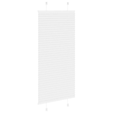 Jaluză plisată alb 55x150 cm Lățime țesătură 54,4cm poliester - Img 4