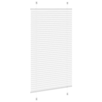 Jaluză plisată alb 75x100cm Lățime țesătură 74,4 cm poliester - Img 4