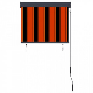 Jaluzea tip rulou de exterior, portocaliu și maro, 80 x 250 cm - Img 4