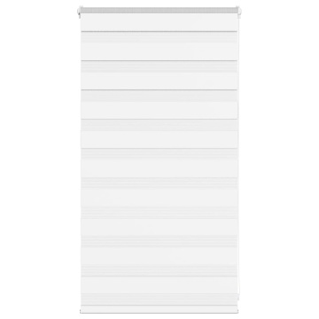Jaluzea tip zebra alb lățime țesătură 75,9 cm poliester - Img 1