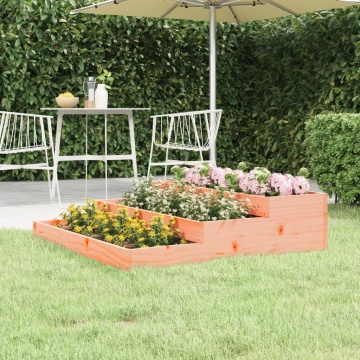 Jardinieră, 107x107x27 cm, lemn masiv douglas - Img 1