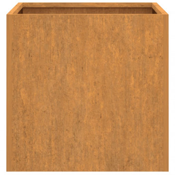 Jardinieră, 32x30x29 cm, oțel corten - Img 5