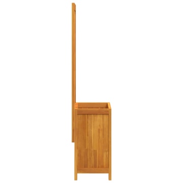 Jardinieră cu spalier, 55x29,5x132 cm, lemn masiv acacia - Img 8