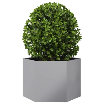 Jardinieră de grădină 69x60x45 cm oțel galvanizat hexagonal - Img 3