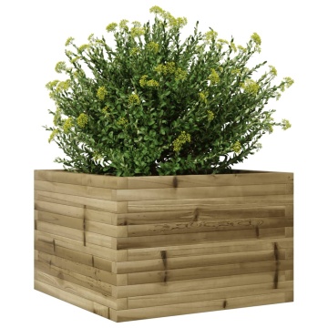 Jardinieră de grădină, 70x70x45,5 cm, lemn de pin impregnat - Img 4