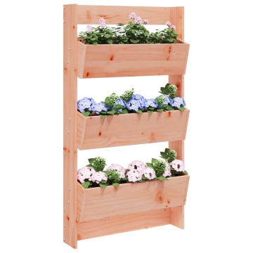 Jardinieră de perete cu 3 niveluri 60x18,5x110 cm lemn douglas - Img 1
