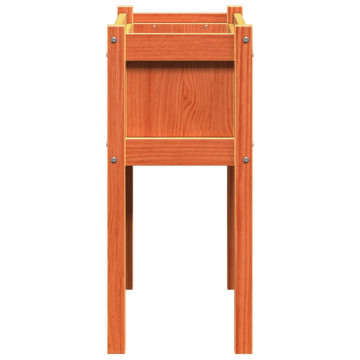 Jardinieră grădină cu picioare maro ceruit 70x31x70 cm lemn pin - Img 5