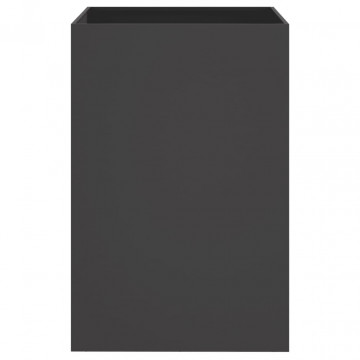 Jardinieră, negru, 52x48x75 cm, oțel laminat la rece - Img 4