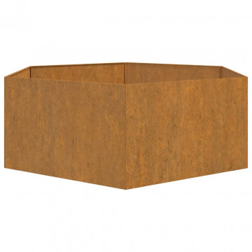 Jardinieră, ruginiu, 120x120x45 cm, oțel corten - Img 5