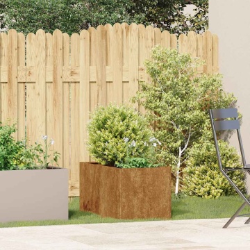Jardinieră Rusty 40x80x40 cm Oțel pentru intemperii - Img 3