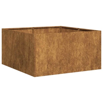 Jardinieră Rusty 80x80x40 cm Oțel pentru intemperii - Img 2