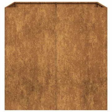 Jardinieră Rusty 80x80x80 cm Oțel pentru intemperii - Img 4