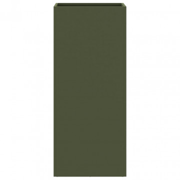Jardinieră, verde măsliniu, 32x27,5x75 cm, oțel laminat la rece - Img 8