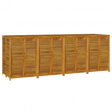 Ladă depozitare de grădină, 280x87x104 cm, lemn masiv acacia - Img 3