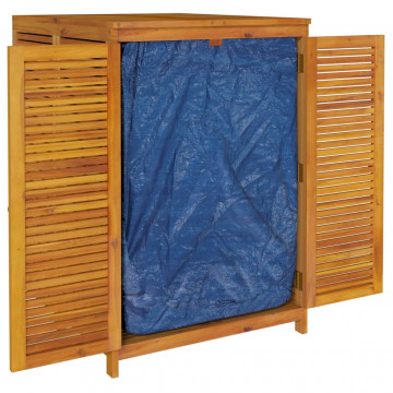 Ladă depozitare de grădină, 280x87x104 cm, lemn masiv acacia - Img 8