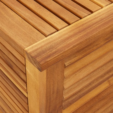 Ladă depozitare grădină cu grilaj 90x50x56 cm lemn masiv acacia - Img 7