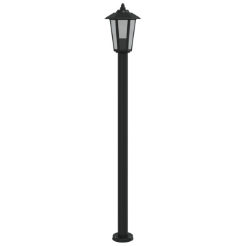 Lampă exterioară de podea, negru, 120 cm, oțel inoxidabil - Img 5