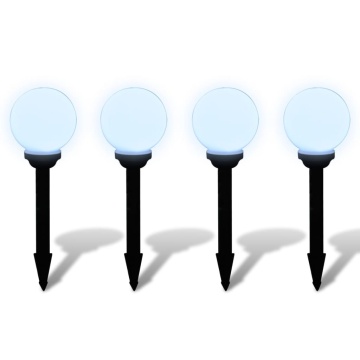 Lămpi de exterior pentru alei LED 4 buc. 15 cm, cu țăruș de sol - Img 3