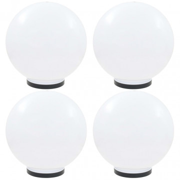 Lămpi glob cu LED, 4 buc., 40 cm, PMMA, sferic - Img 1