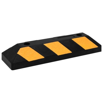 Limitatoare parcare reflectorizante 2 buc. 56x15x10 cm cauciuc - Img 3