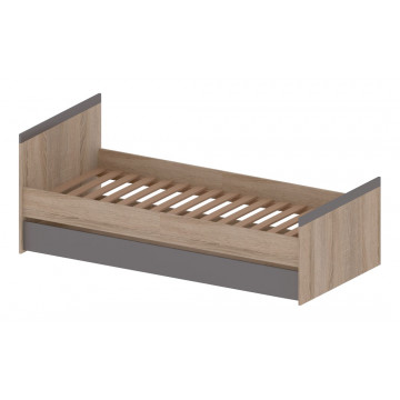 Madagaskar Bed 90 L/P Oak S/Graphite - Img 1