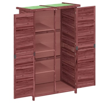 Magazie de unelte de grădină cafeniu 83x57x140cm lemn masiv pin - Img 8