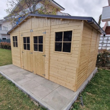 Magazin de gradina din lemn 14x11 ft/12m2 - TIMBELA M331+M331G - Img 4
