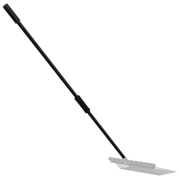 Mâner de furcă, negru, Ø3,5x127,5 cm, oțel - Img 1