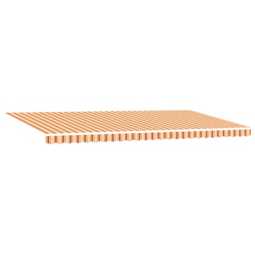 Marchiză Retractabilă Manuală cu LED Galben și Portocaliu 600x300 cm - Img 2