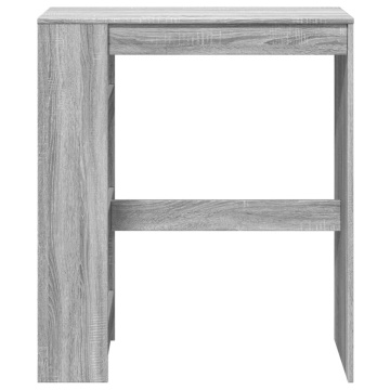 Masă bar cu rafturi, gri sonoma, 90x40x103,5 cm, lemn prelucrat - Img 4