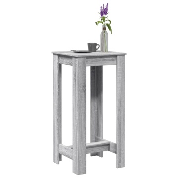 Masă bar, gri sonoma, 51x50x103,5 cm, lemn prelucrat - Img 1