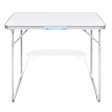 Masă camping din metal pliabilă 80 x 60 cm - Img 3
