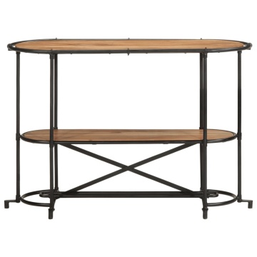 Masă consolă, 110x42x76 cm, lemn masiv de acacia - Img 4