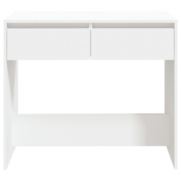 Masă consolă, alb, 89x41x76,5 cm, lemn prelucrat - Img 8