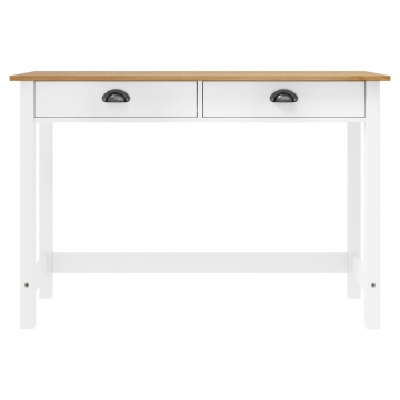 Masă consolă Hill cu 2 sertare, 110x45x74 cm, lemn masiv pin - Img 2