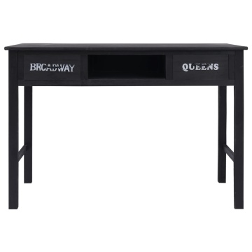 Masă consolă, negru, 110 x 45 x 76 cm, lemn - Img 4