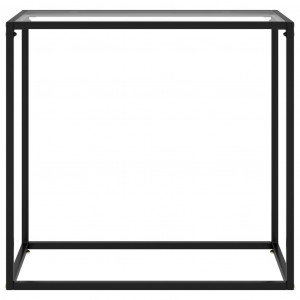 Masă consolă, transparent, 80x35x75 cm, sticlă securizată - Img 2