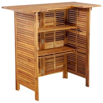 Masă de bar, 110 x 50 x 105 cm, lemn masiv de acacia - Img 4
