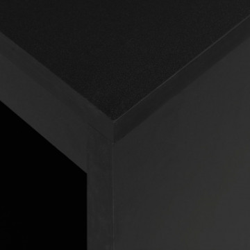 Masă de bar cu raft, negru, 110 x 50 x 103 cm - Img 5