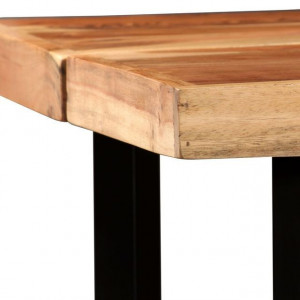 Masă de bar, lemn masiv de acacia, 150 x 70 x 107 cm - Img 3