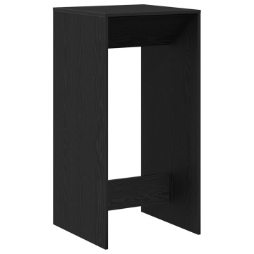 Masă de bar Negru Stejar 51x50x103,5 cm Lemn Combinat - Img 2