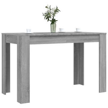 Masă de bucătărie, sonoma gri, 120x60x76 cm, lemn prelucrat - Img 3